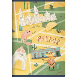 Zeszyt A5 16k Cities of the World kratka 70g TOP 2000