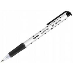 Długopis S-Fine Automat. czarny 0,5mm TOMA