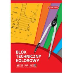 Blok techniczny A4 10k kolorowy HERLITZ