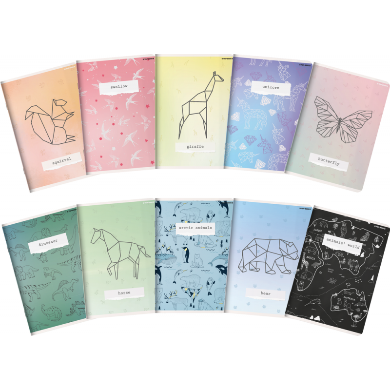 Zeszyt A5 16k kratka mix 70g Linea TOP 2000