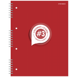 TOP KOŁOZESZYT A4 100K STUDENT21 РЕШІТКА ЧЕРВОНА