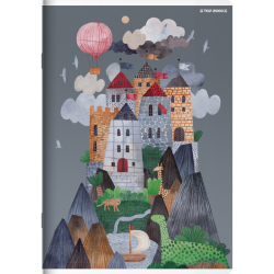 Zeszyt Megamix A5 16k LP2K Linia podwójna kolorowa TOP 2000