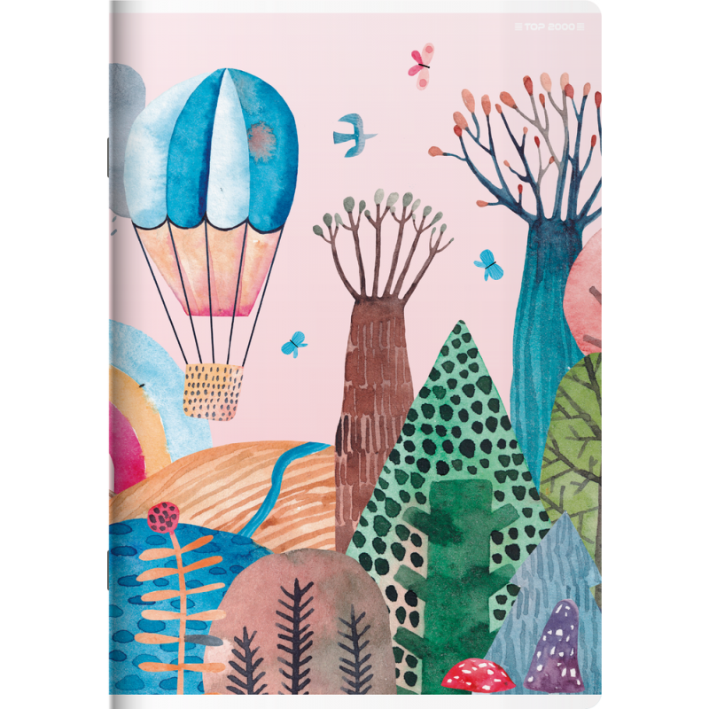 Zeszyt Megamix A5 16k LP2K Linia podwójna kolorowa TOP 2000