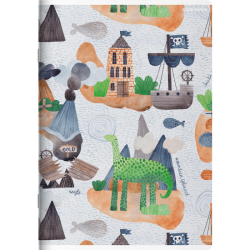 Zeszyt Megamix A5 16k LP2K Linia podwójna kolorowa TOP 2000