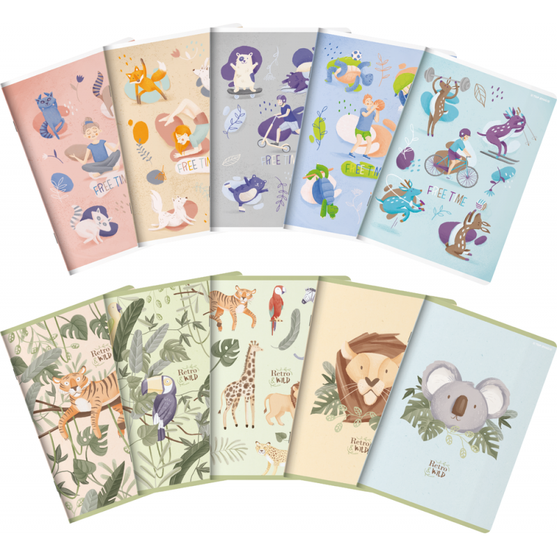 TOP ZESZYT A6 32K FREE&WILD KRATKA