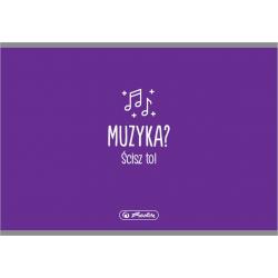 Zeszyt do nut 16 A5 poziomy