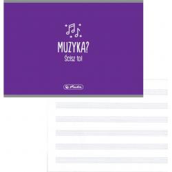 Zeszyt do nut 16 A5 poziomy