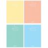 Zeszyt B5 96k kratka Pastel Color Blocking (P) HERLITZ