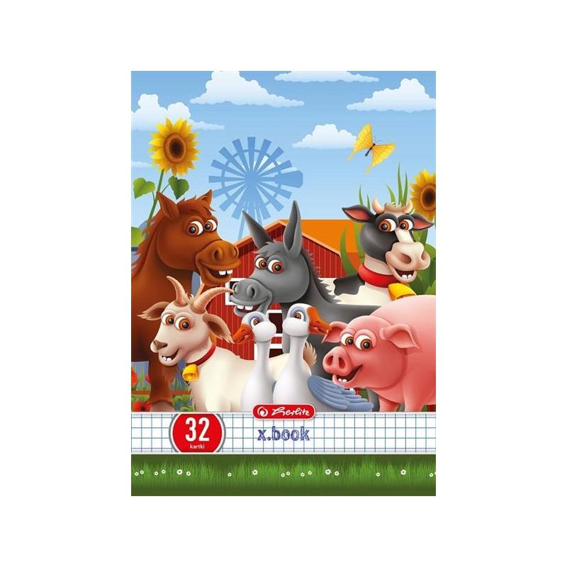 Zeszyt A5 32k kratka Happy Pets HERLITZ