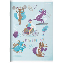 Zeszyt A5 16k Free&Wild kratka mix2022 TOP 2000