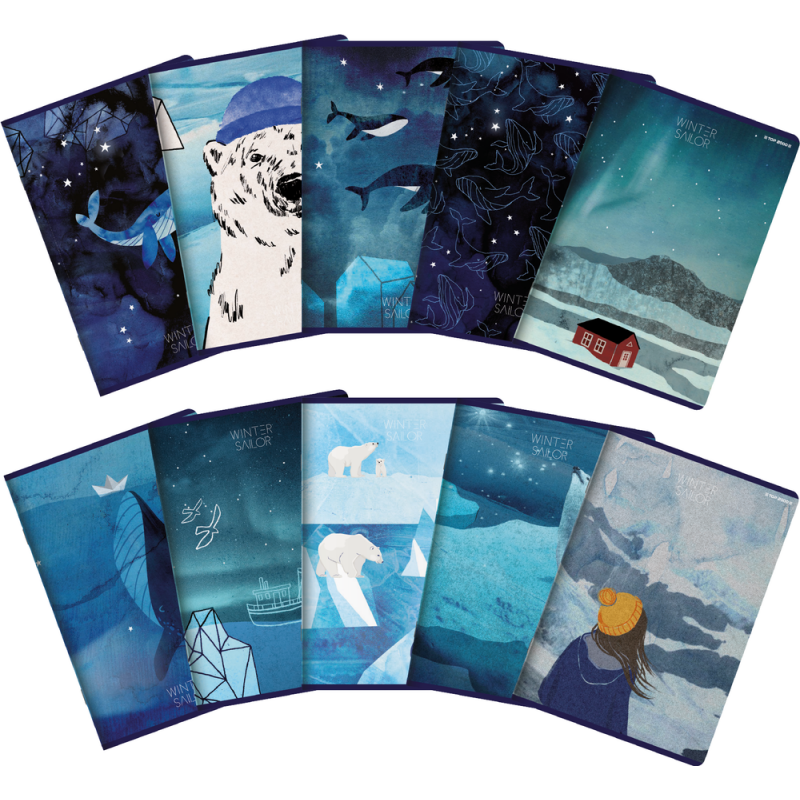 Zeszyt A5 32k Winter Sailor kratka TOP 2000