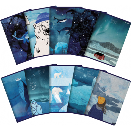 Zeszyt A5 32k Winter Sailor kratka TOP 2000