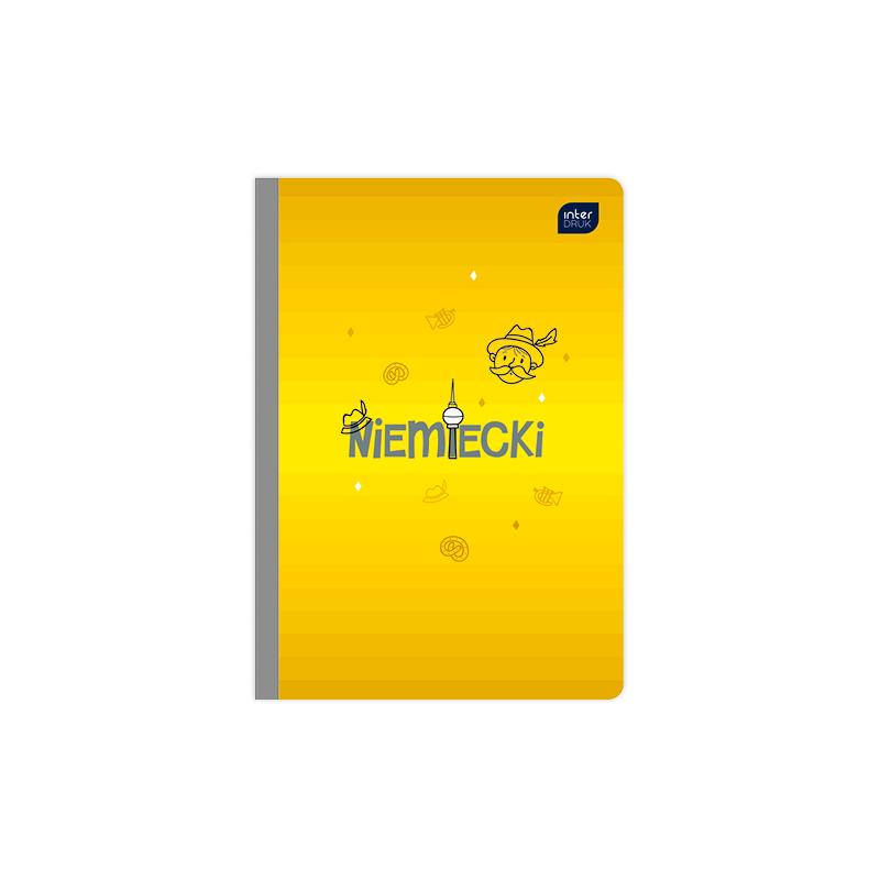 Zeszyt A5 60k kratka Język niemiecki Hybrid INTERDRUK
