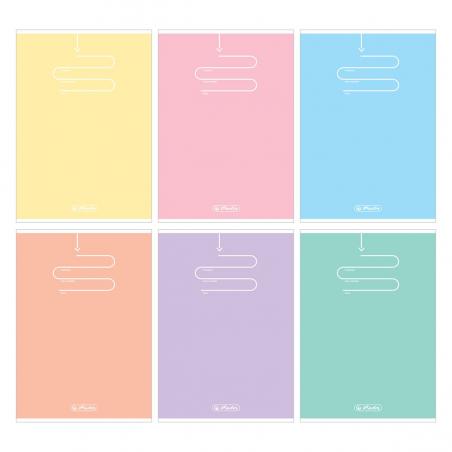 Zeszyt A5 60k linia Pastel Color Blocking (P) HERLITZ