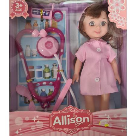 Lalka lekarka z akcesoriami Allison