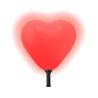Серце повітряної кулі біле, світлодіодно-червоне
