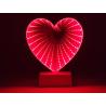 Lampka 3D LED - Serce tunel