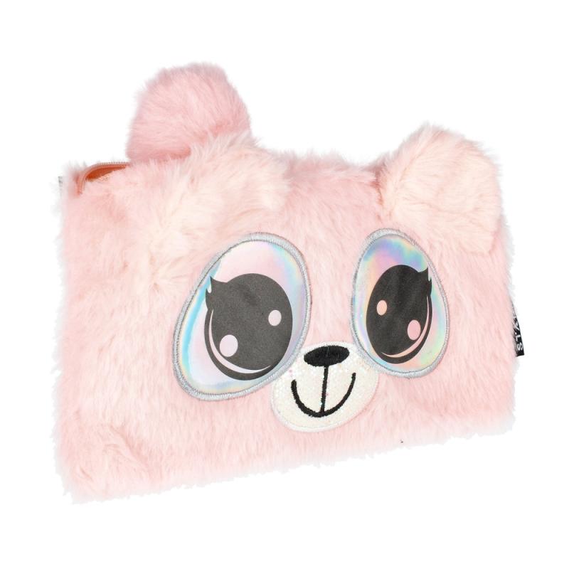 Piórnik saszetka pluszowa Pink Eyes 472164 STRAPAK