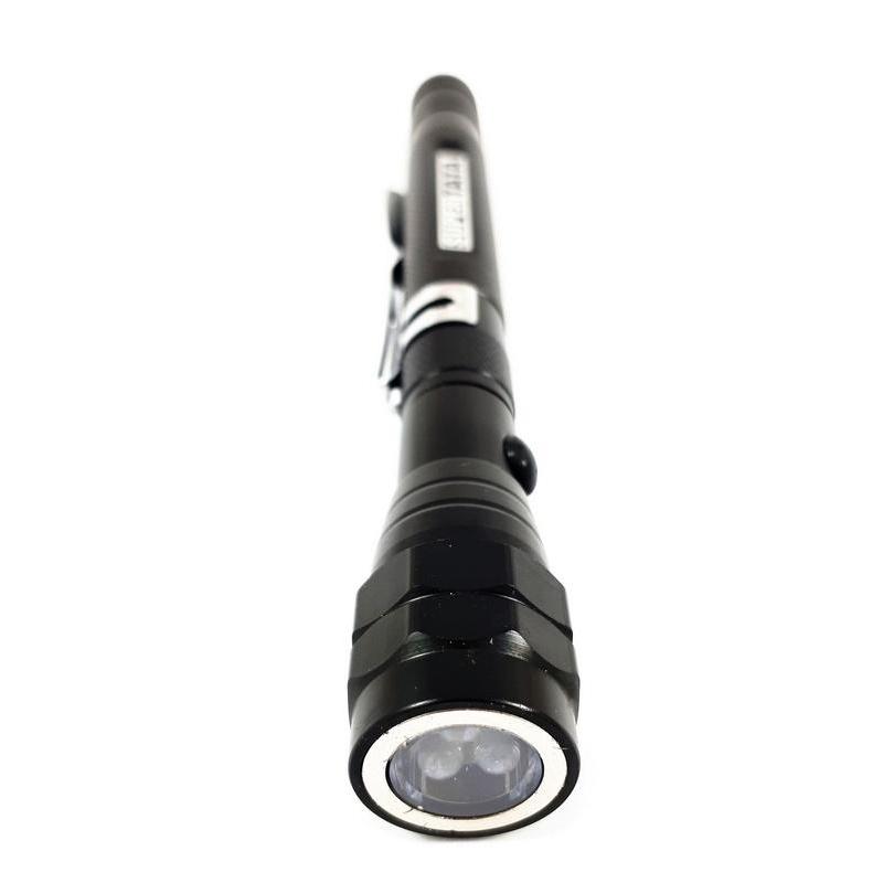 Latarka teleskopowa 56,5cm czarna LED
