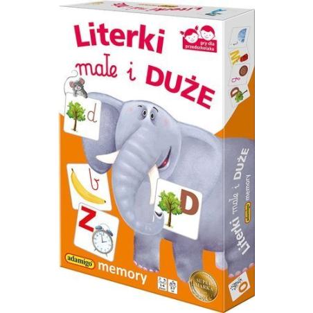Literki małe i duże Memory ADAMIGO
