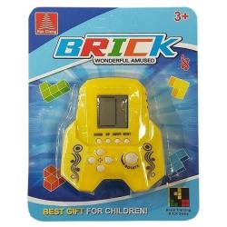 Gra elektroniczna tetris rakieta żółta BRICKS