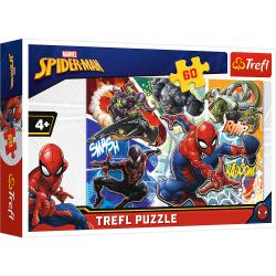 Puzzle 60el. waleczny Spider man TREFL