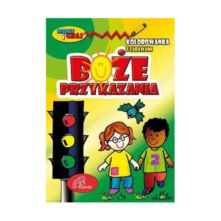 Boże Przykazania. Kolorowanka z zabawami