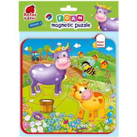 Miękkie magnetyczne puzzle koń i świnki ROTER KAFER