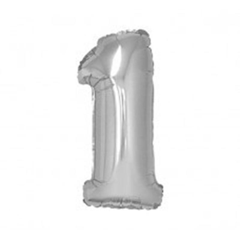 Фольгована кулька 35см цифра 1