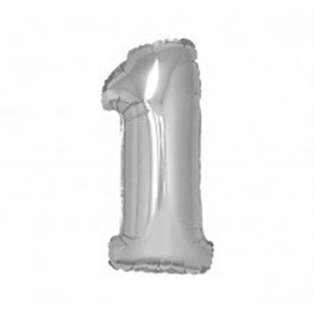 Фольгована кулька 35см цифра 1