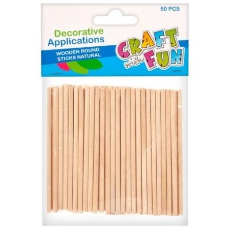 Ozdoba drewno patyczki STARPAK