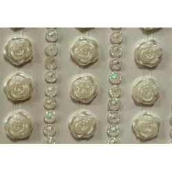 Ozdoba diamentowa róża 7 mała 22x10cm ALIGA