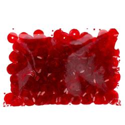 Cekiny transparentne guzik 8mm czerwony STARPAK- artykuł kreatywny