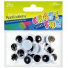 Oczy czarno-białe 18mm 24szt. 290507 STARPAK