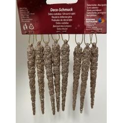 Кулон золотистий бурульки 8шт. - креативна стаття