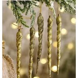 Кулон золотистий бурульки 8шт. - креативна стаття