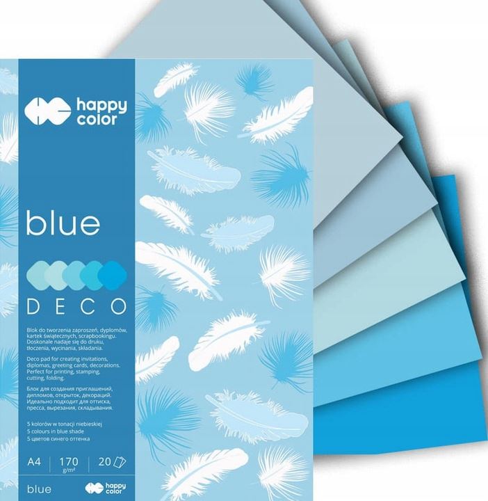 HAPPY COLOR BLOCK DECO BLUE A5