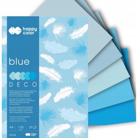 HAPPY COLOR BLOCK DECO BLUE A5