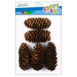 Szyszka naturalny 7-11cm  50g CRAFT WITH FUN