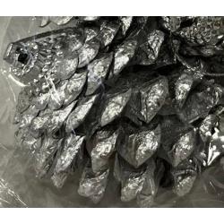 Підвісні срібні шишки 6шт. - креативна стаття