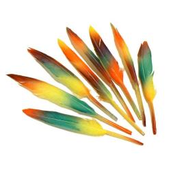 Piórka 10-15cm 8szt. tęczowe STARPAK