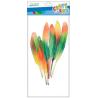 Piórka 10-15cm 8szt. tęczowe STARPAK