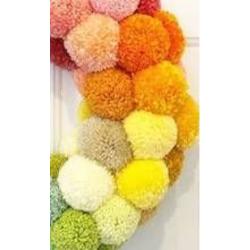 Pompon akrylowy 60szt pastel STARPAK