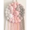 Pompon akrylowy 60szt pastel STARPAK