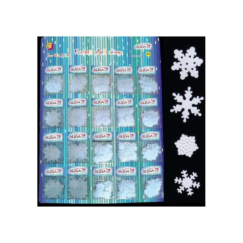 Konfetti Płatki śniegu 20x2g ALIGA