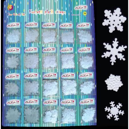 Konfetti Płatki śniegu 20x2g ALIGA