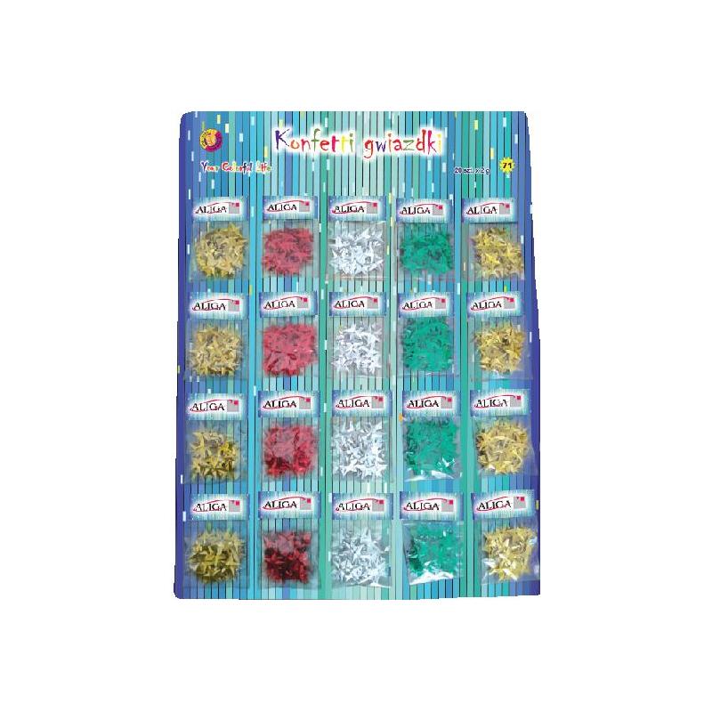 Confetti MT-6611 зірок 20p - креативна стаття