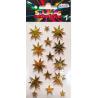 Наклейки NKX-4807 просторові зірки золоті