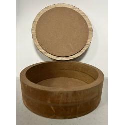 Дерев'яна основа, Кругла коробка 15см - креативна стаття