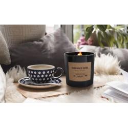 Świeca duża Drewniany knot BISPOL